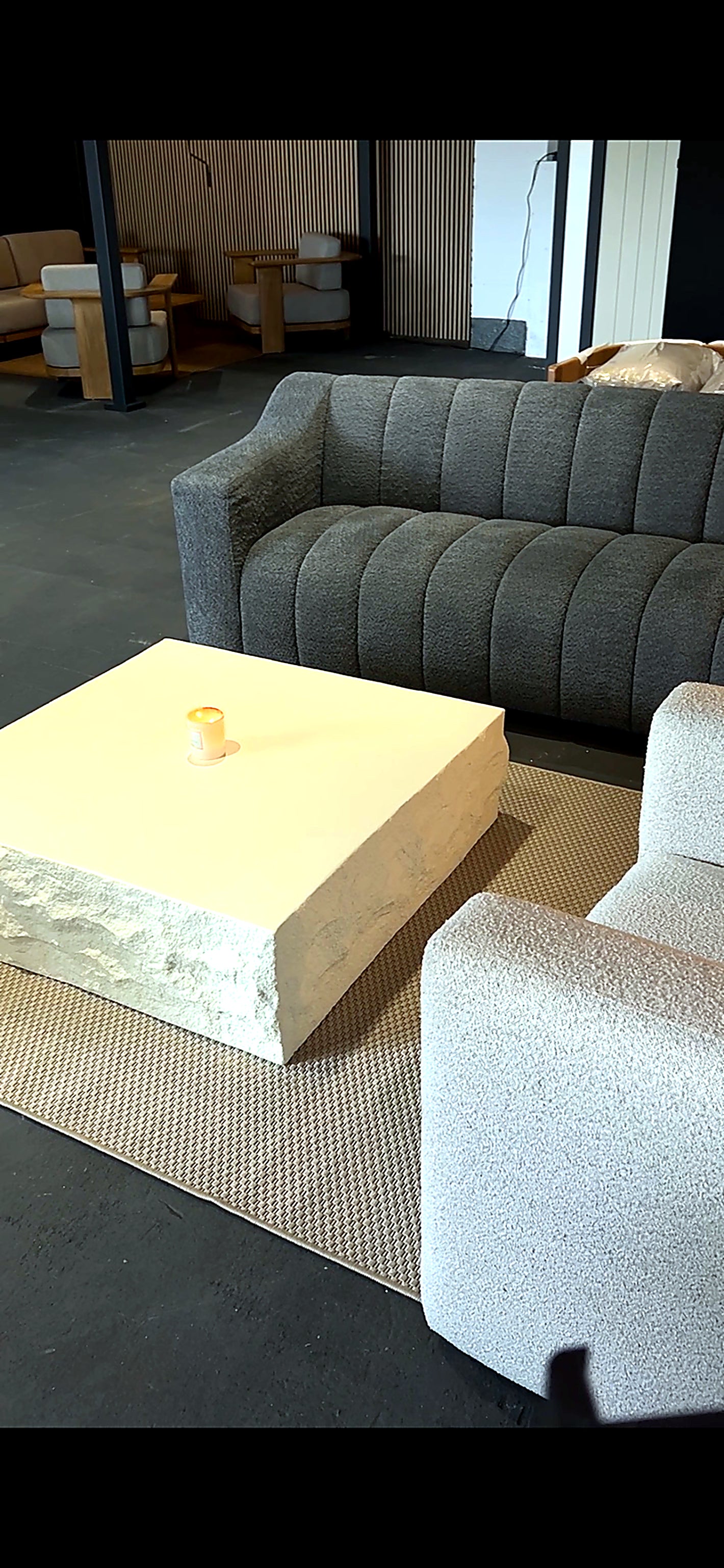Astoria 3 Seat Boucle Cream