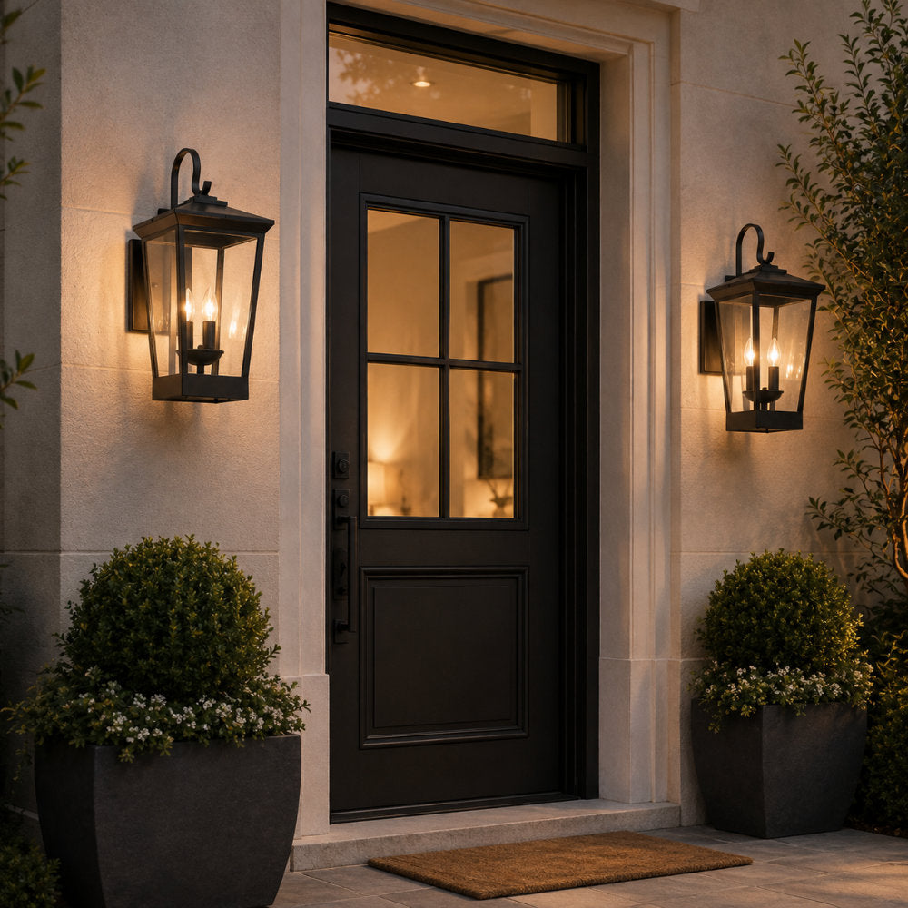 The Ashbourne Triple Outdoor Wall Lantern