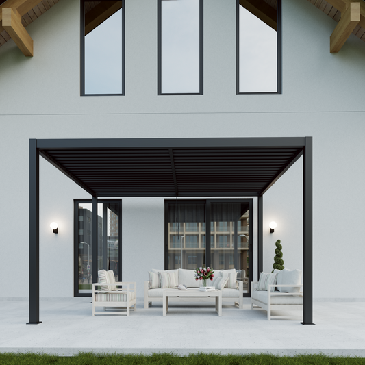 Rhea 4 x 3m Pergola - LED Included