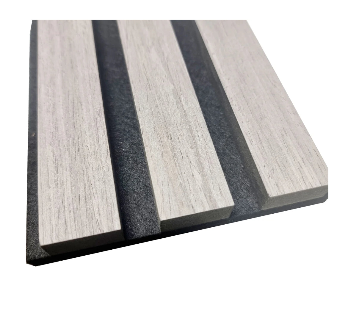 4 x 240x60cm Wooden Acoustic Wall Panels for Sound Absorption - Natural Wood Design with Black Foam Edge