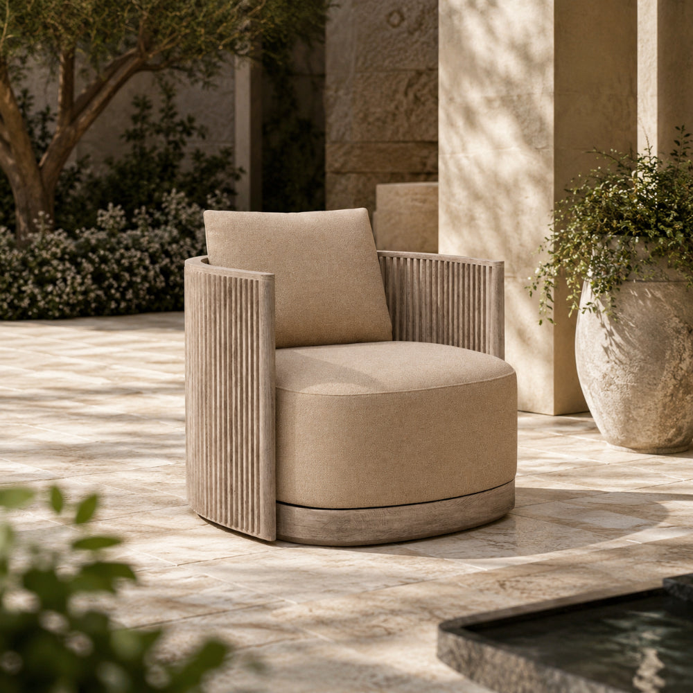 Juno Swivel Lounge Chair Teak
