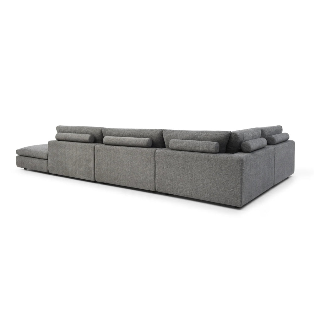 Blanco 5 Piece Modular Sofa - Charcoal