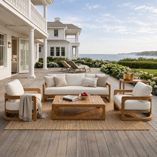 The Montauk Teak Lounge Set | Free Cover
