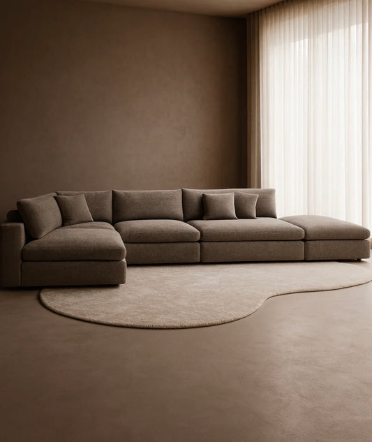 Blanco 5 Piece Modular Sofa - Charcoal