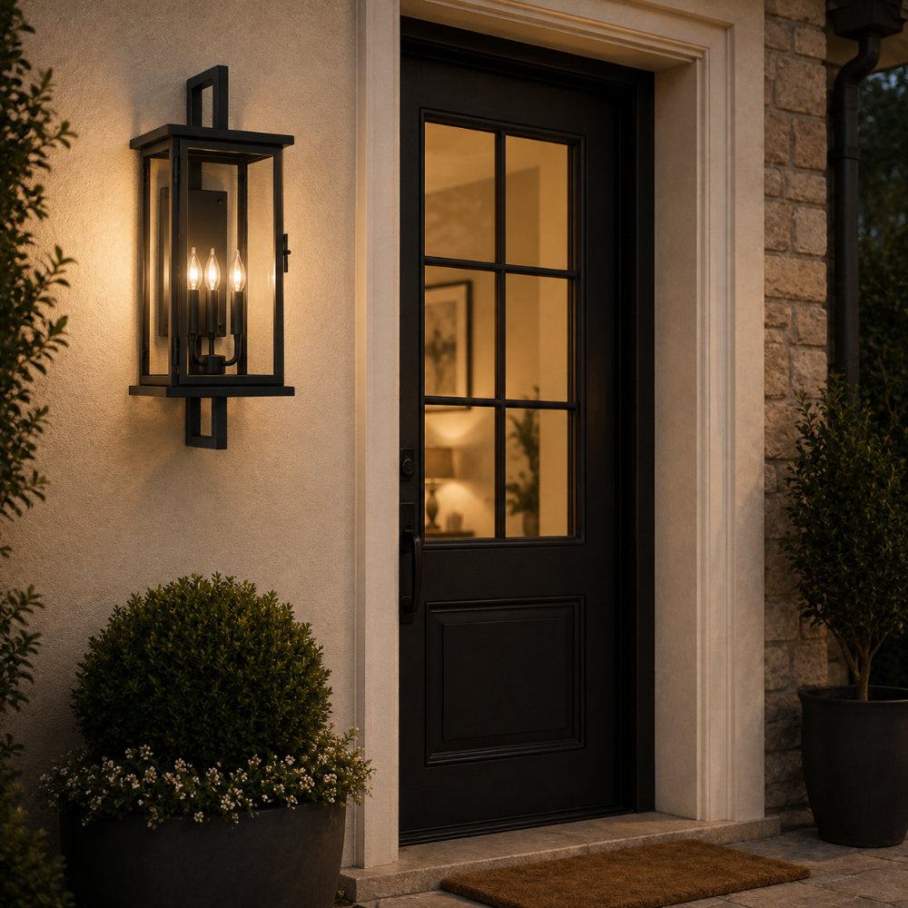 The Kensington Triple Outdoor Wall Lantern