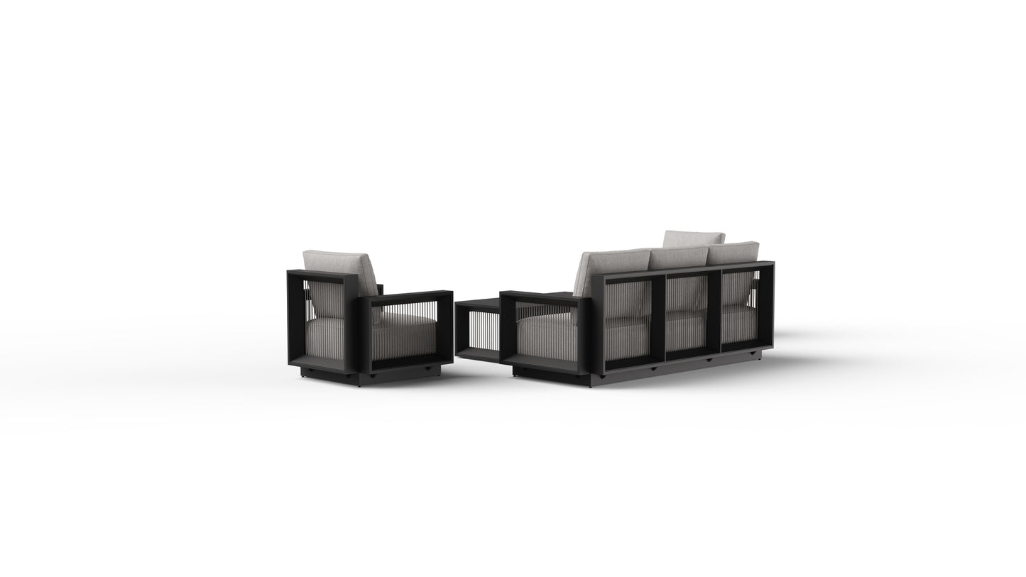 Verona 5 Seat Aluminium Lounge Set