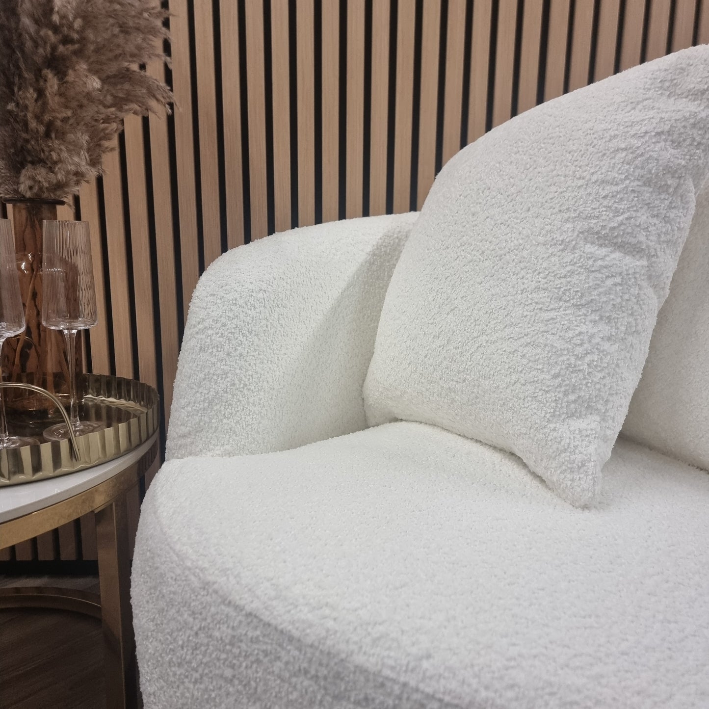 Teddy Boucle Snuggle Chair