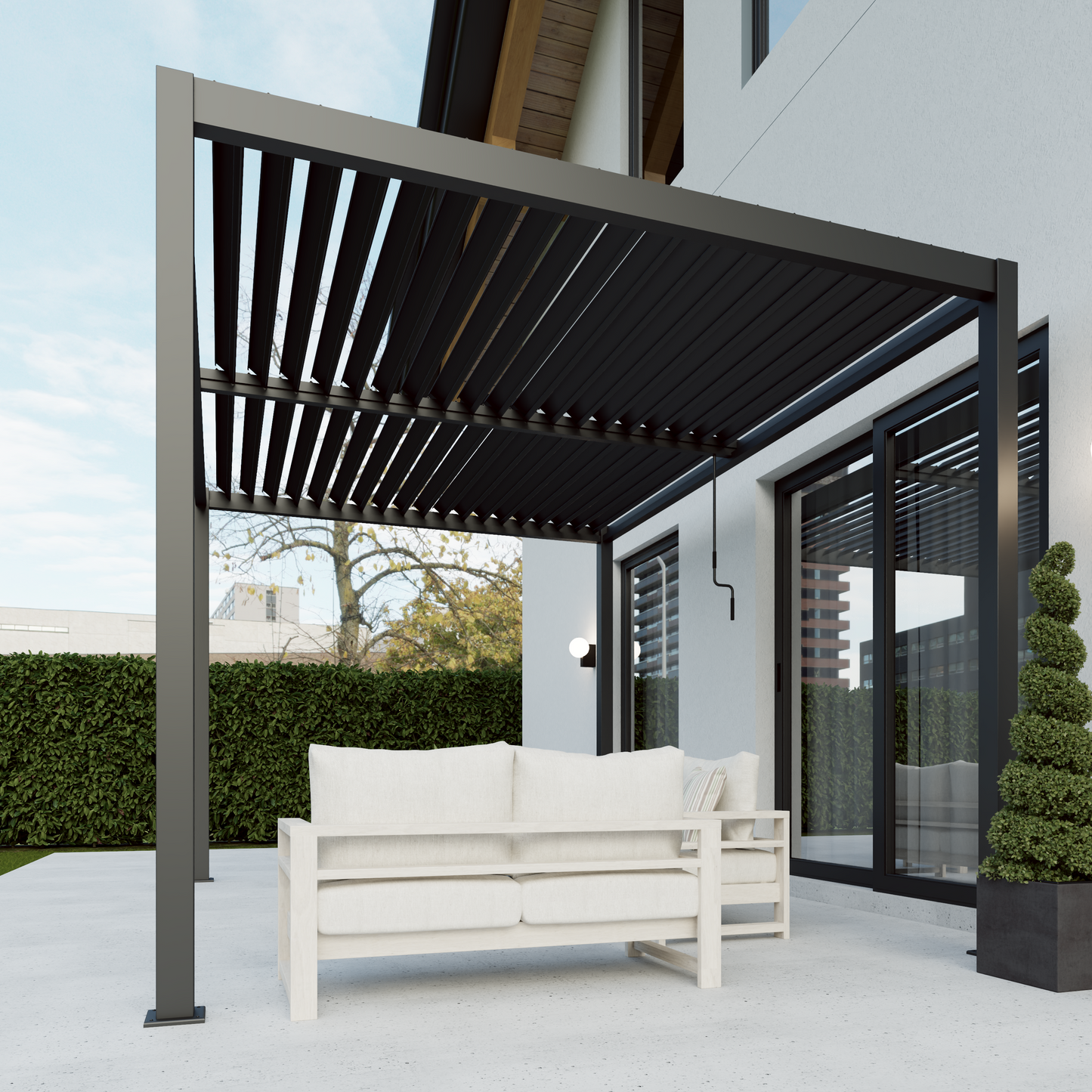 Rhea 4 x 3m Pergola - LED Included