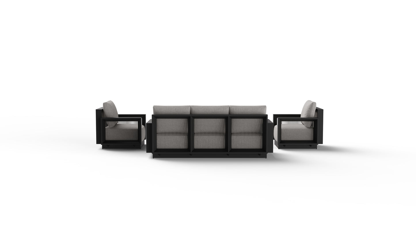 Verona 5 Seat Aluminium Lounge Set