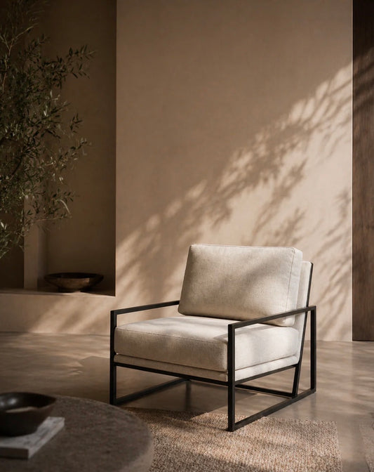 Newell Lounge Chair - Avery Velour Cream