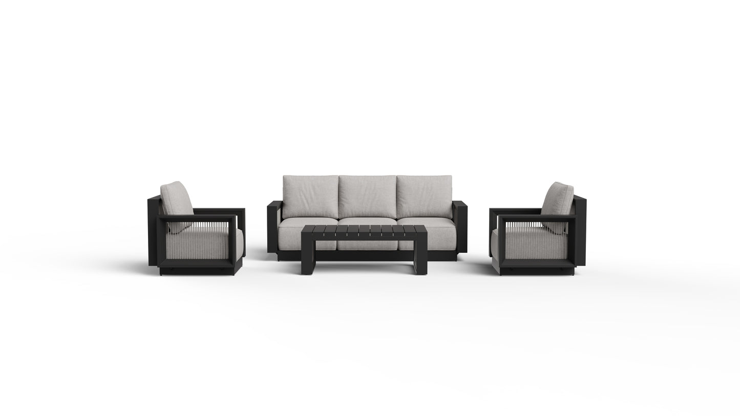 Verona 5 Seat Aluminium Lounge Set