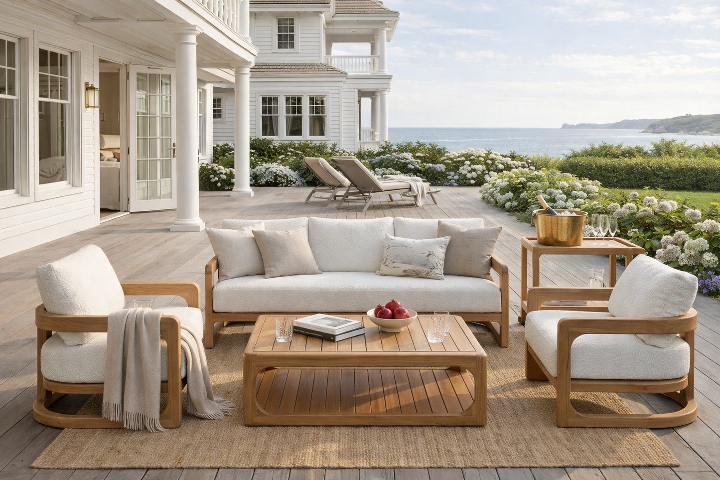 The Montauk Teak Lounge Set | Free Cover
