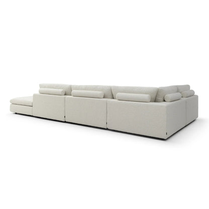 Blanco 5 Piece Modular Sofa - Chex Polar Bouclé