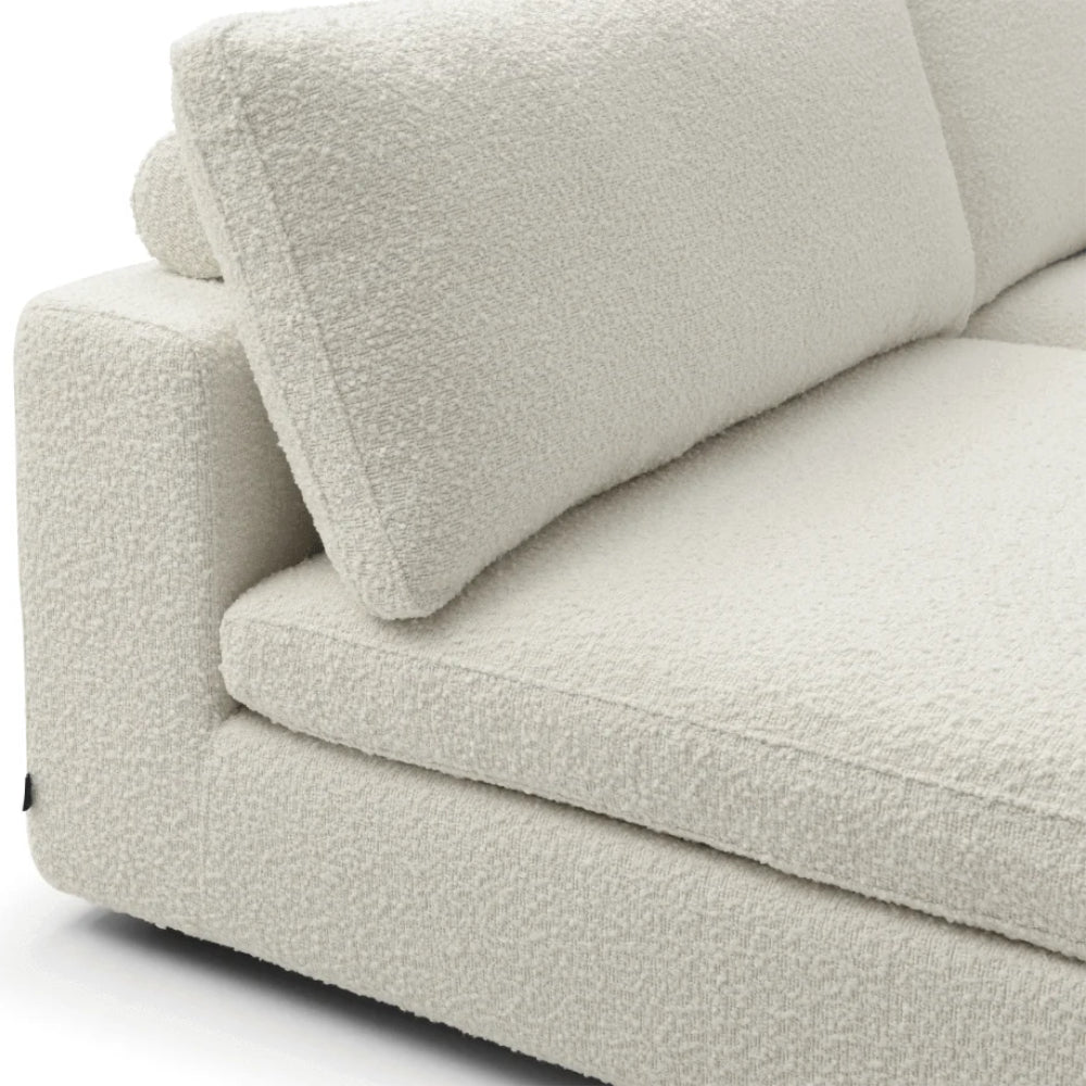 Blanco 5 Piece Modular Sofa - Chex Polar Bouclé