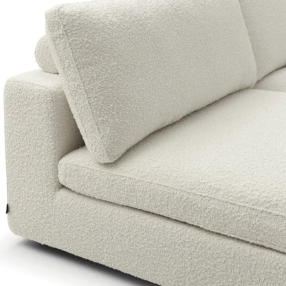 Blanco 5 Piece Modular Sofa - Chex Polar Bouclé