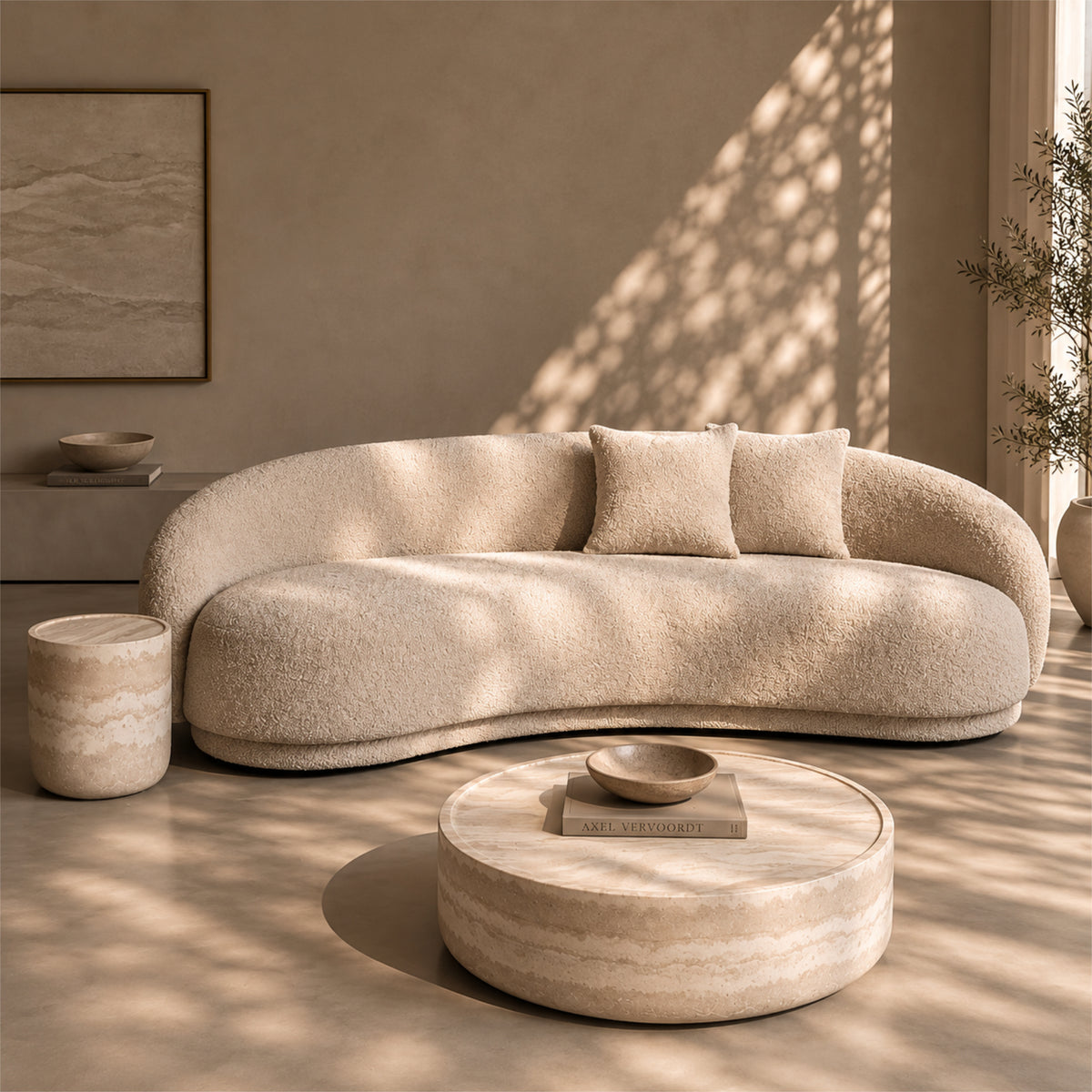 Cove 4-Seater Sofa - Steam Bouclé