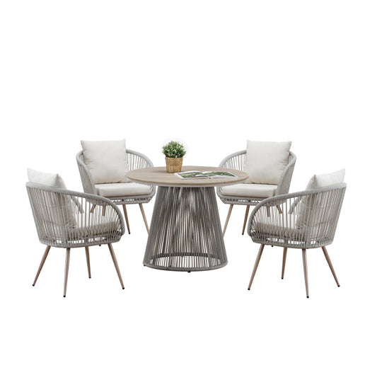 Cove Outdoor Dining Set - Natural - 4 Seater