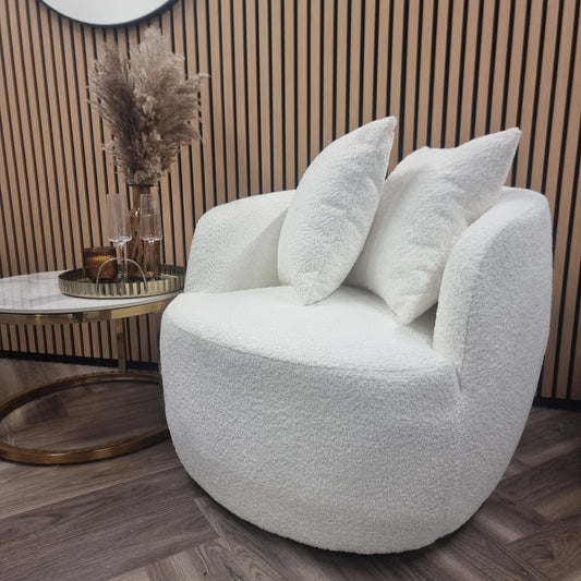 Teddy Boucle Snuggle Chair