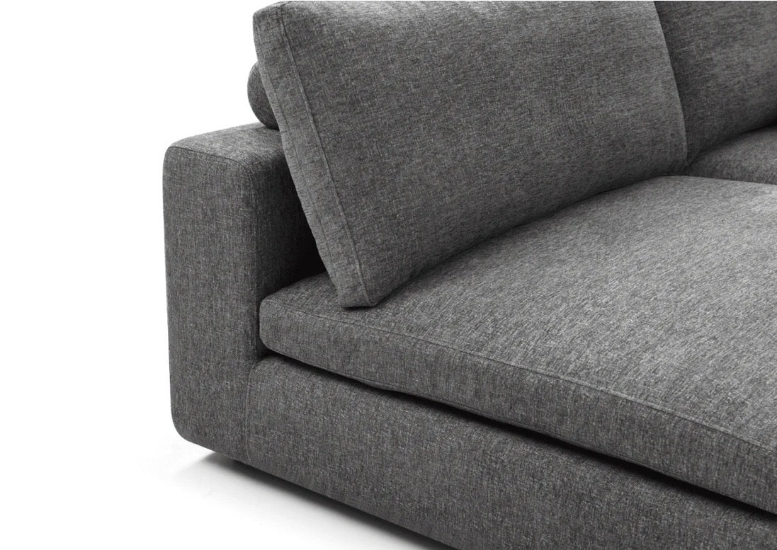 Blanco 5 Piece Modular Sofa - Charcoal