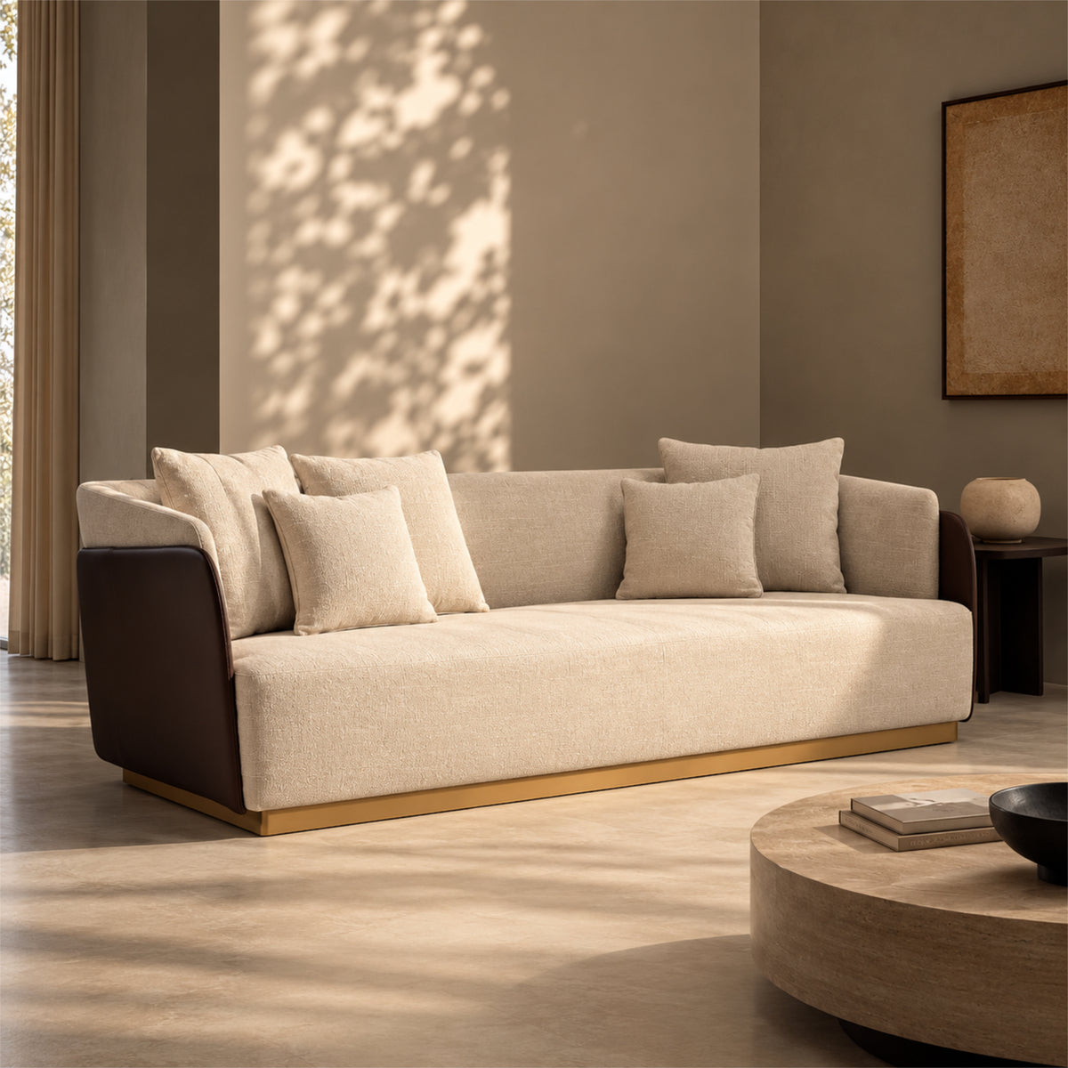 Gemma 4-Seater Sofa - Olive