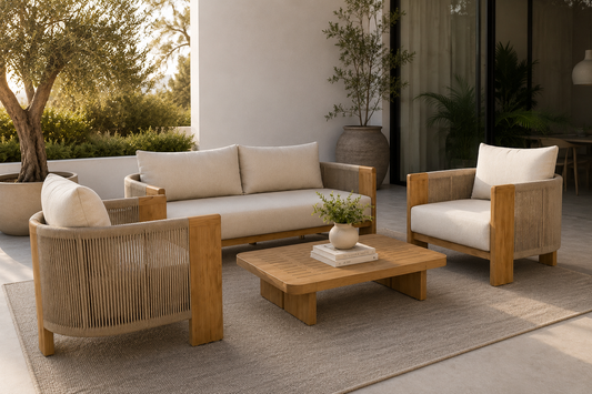 The Teak & Rope Lounge Set