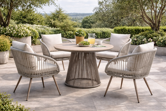 Cove Outdoor Dining Set - Natural - 4 Seater