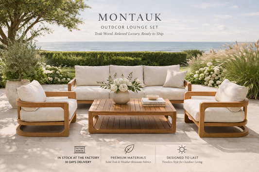 The Montauk Teak Lounge Set | Free Cover
