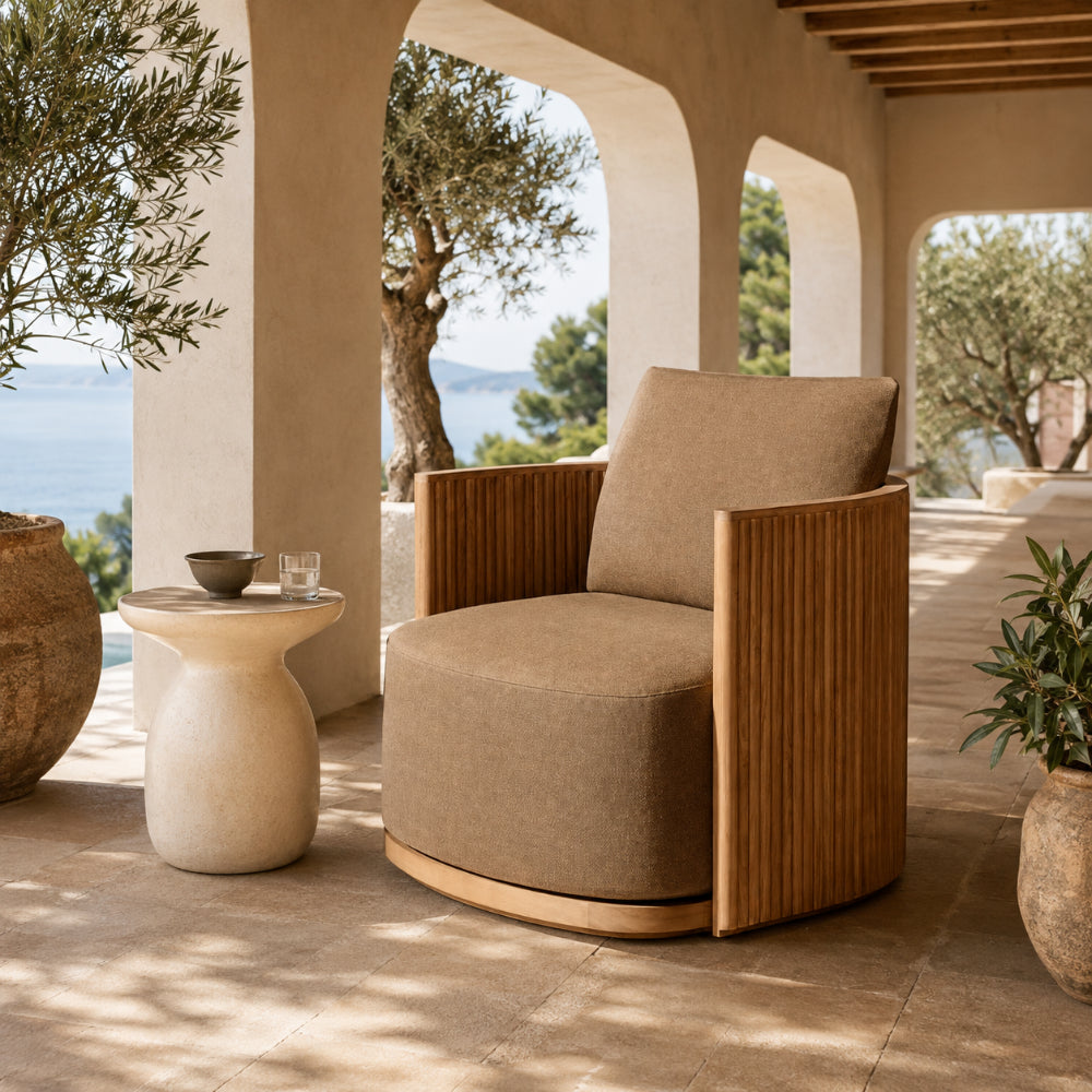 Juno Swivel Lounge Chair Teak