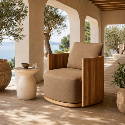 Juno Swivel Lounge Chair Teak