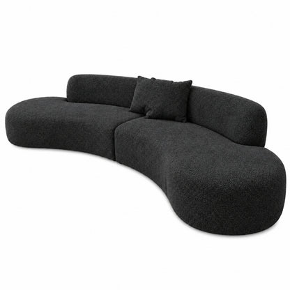 Miami Curved Cinema Boucle Sofa