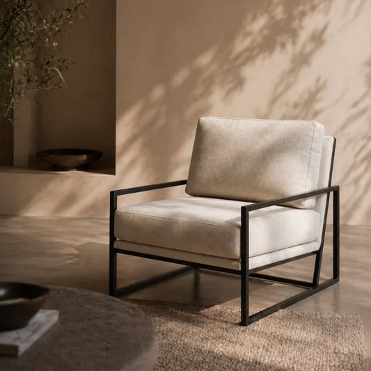 Newell Lounge Chair - Avery Velour Cream