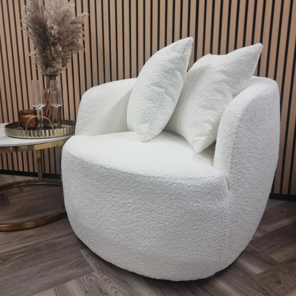 Teddy Boucle Snuggle Chair
