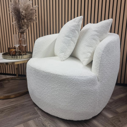 Teddy Boucle Snuggle Chair