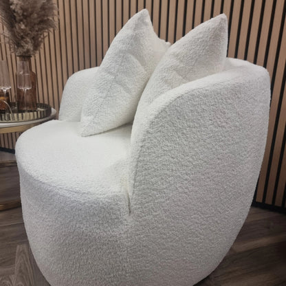 Teddy Boucle Snuggle Chair