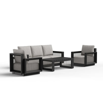 Verona 5 Seat Aluminium Lounge Set