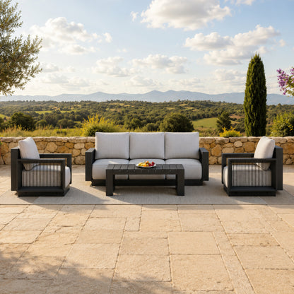 Verona 5 Seat Aluminium Lounge Set